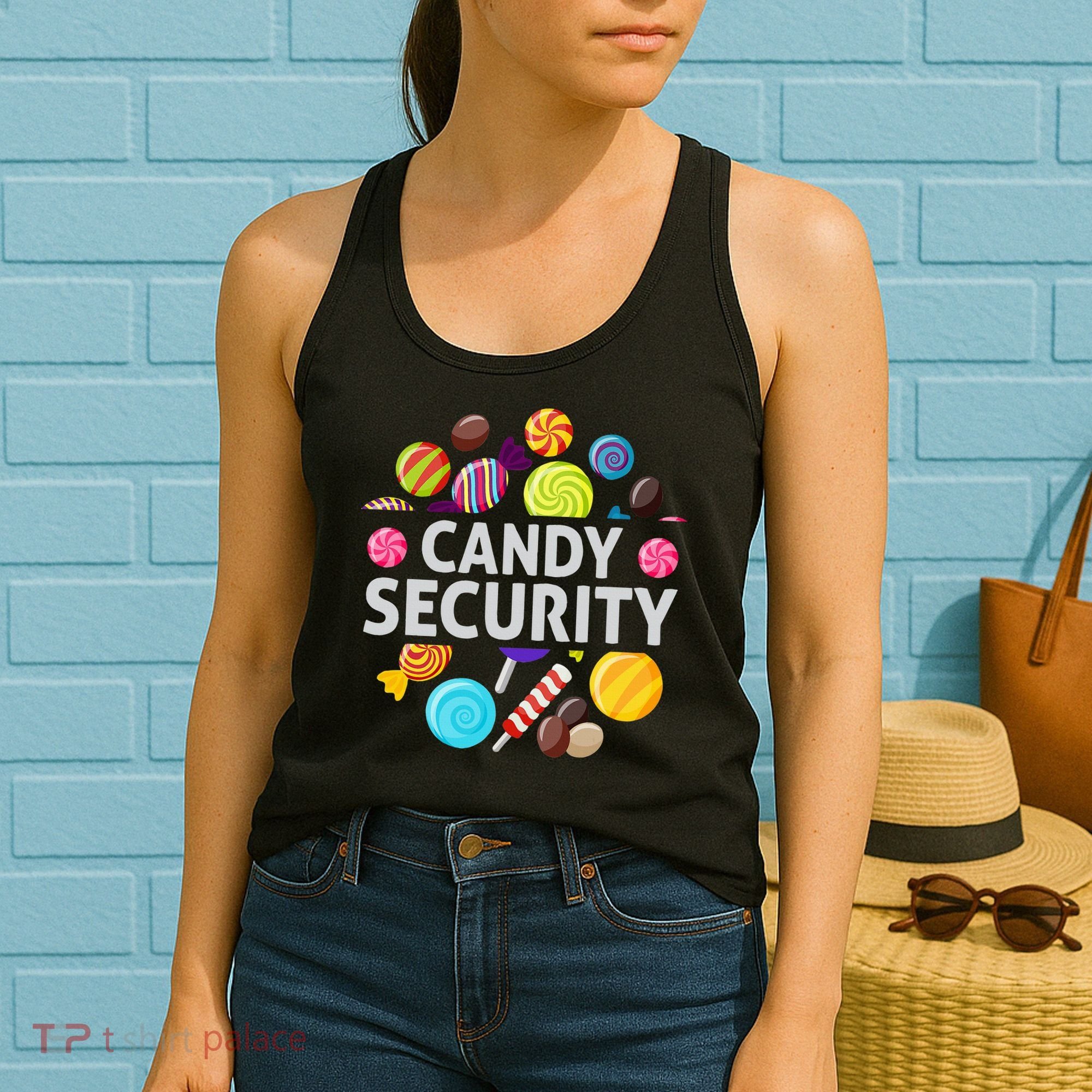 candy land costumes adult candy land candy security Women's Tank Top