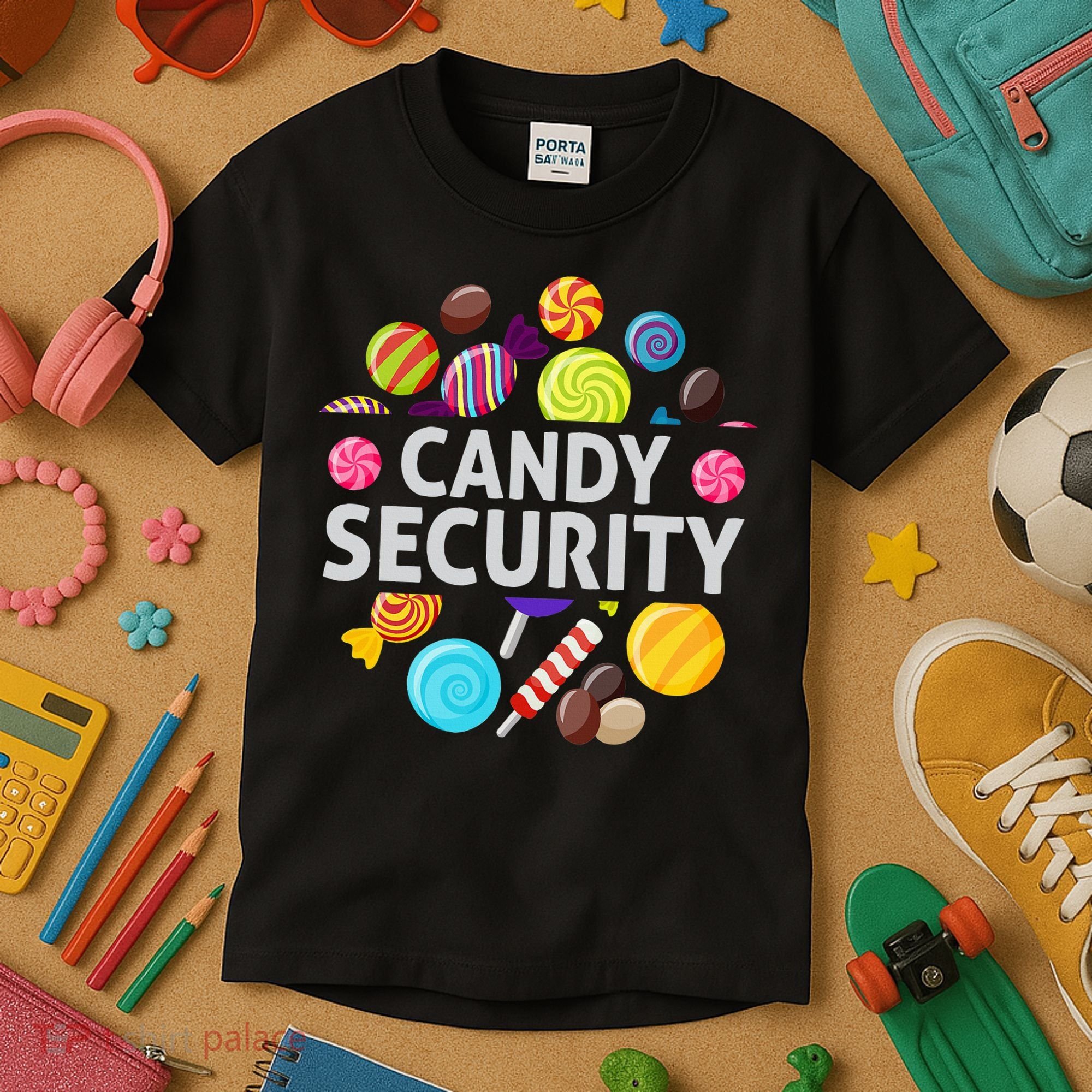 candy land costumes adult candy land candy security Kids T-Shirt