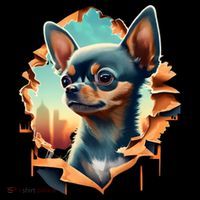 Chihuahua Lover Cute Puppy Peeking Through Cloth Deer Head Gift Coffee Mug thumb 5