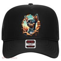 Chihuahua Lover Cute Puppy Peeking Through Cloth Deer Head Gift Hat thumb 0