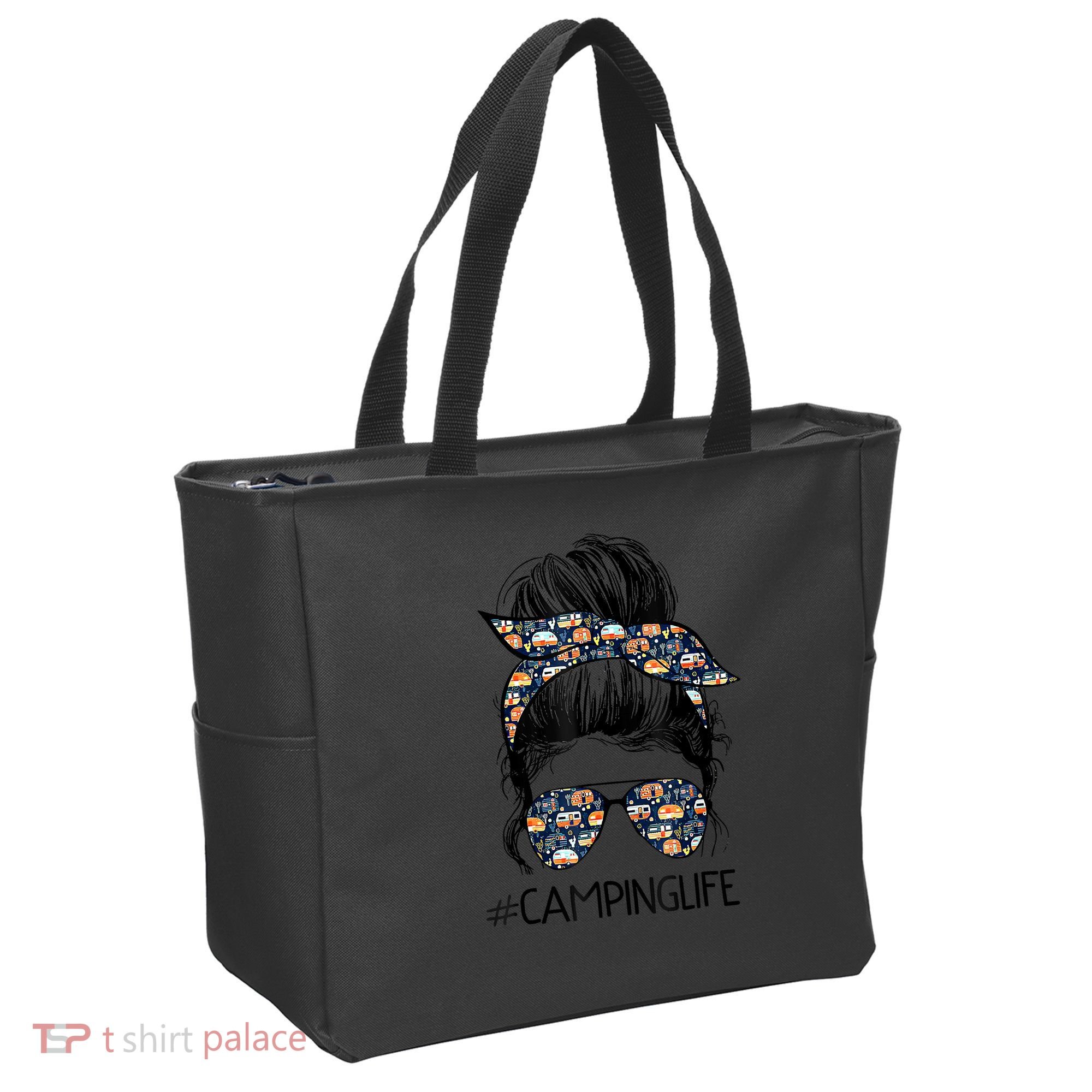 Camping Life Camping Lover Girl Outside Tote Bag