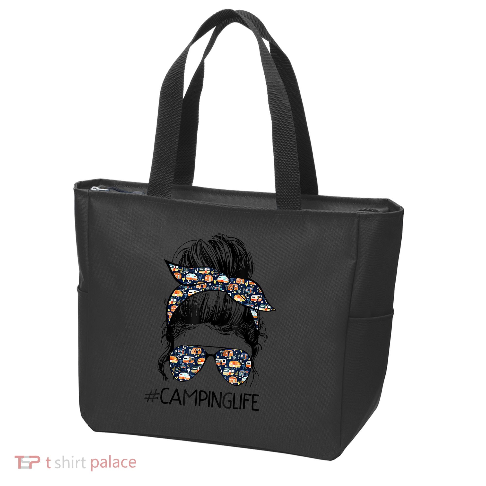 Camping Life Camping Lover Girl Outside Tote Bag