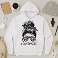 Camping Life Camping Lover Girl Outside Hoodie thumb 3