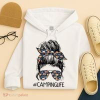 Camping Life Camping Lover Girl Outside Hoodie thumb 4
