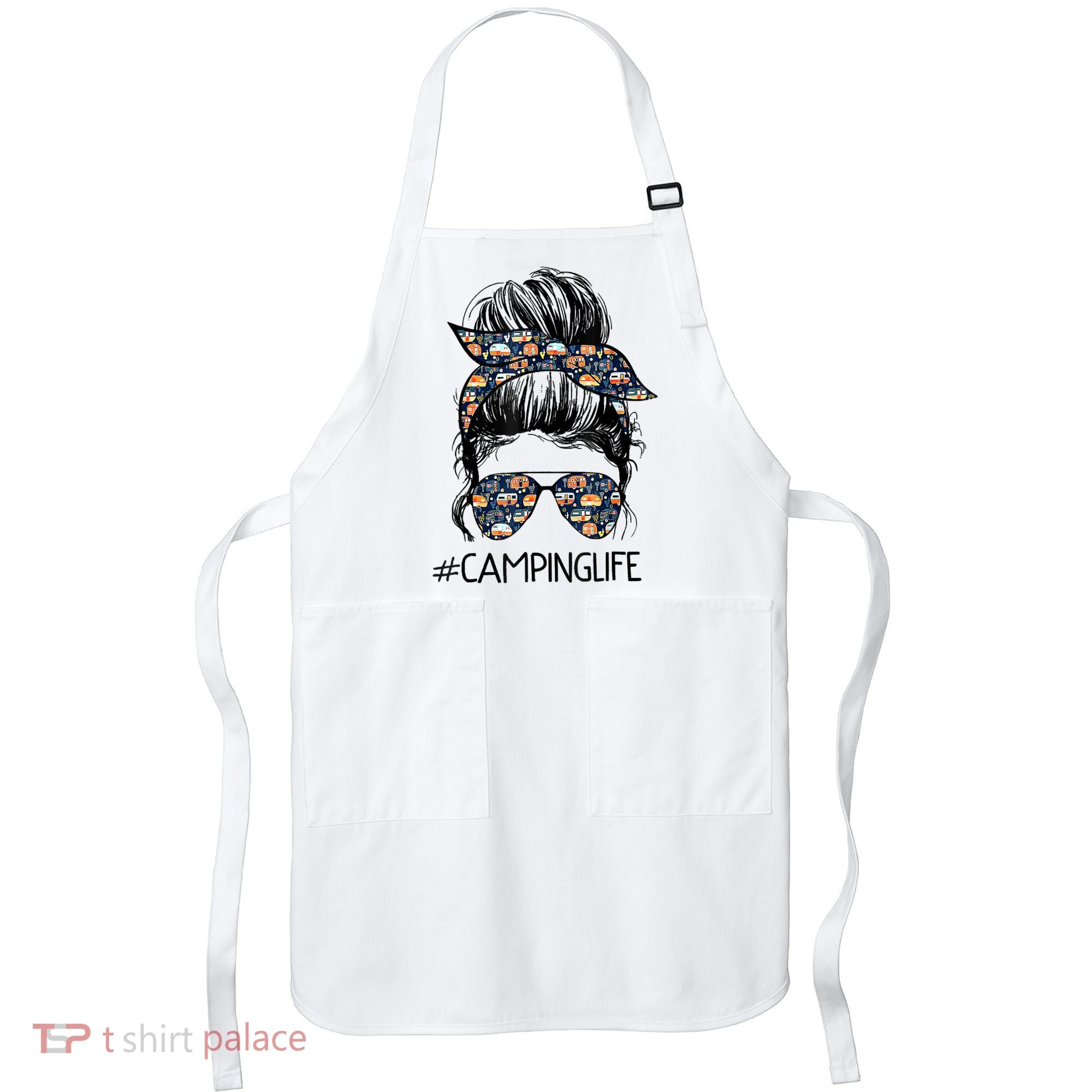 Camping Life Camping Lover Girl Outside Apron