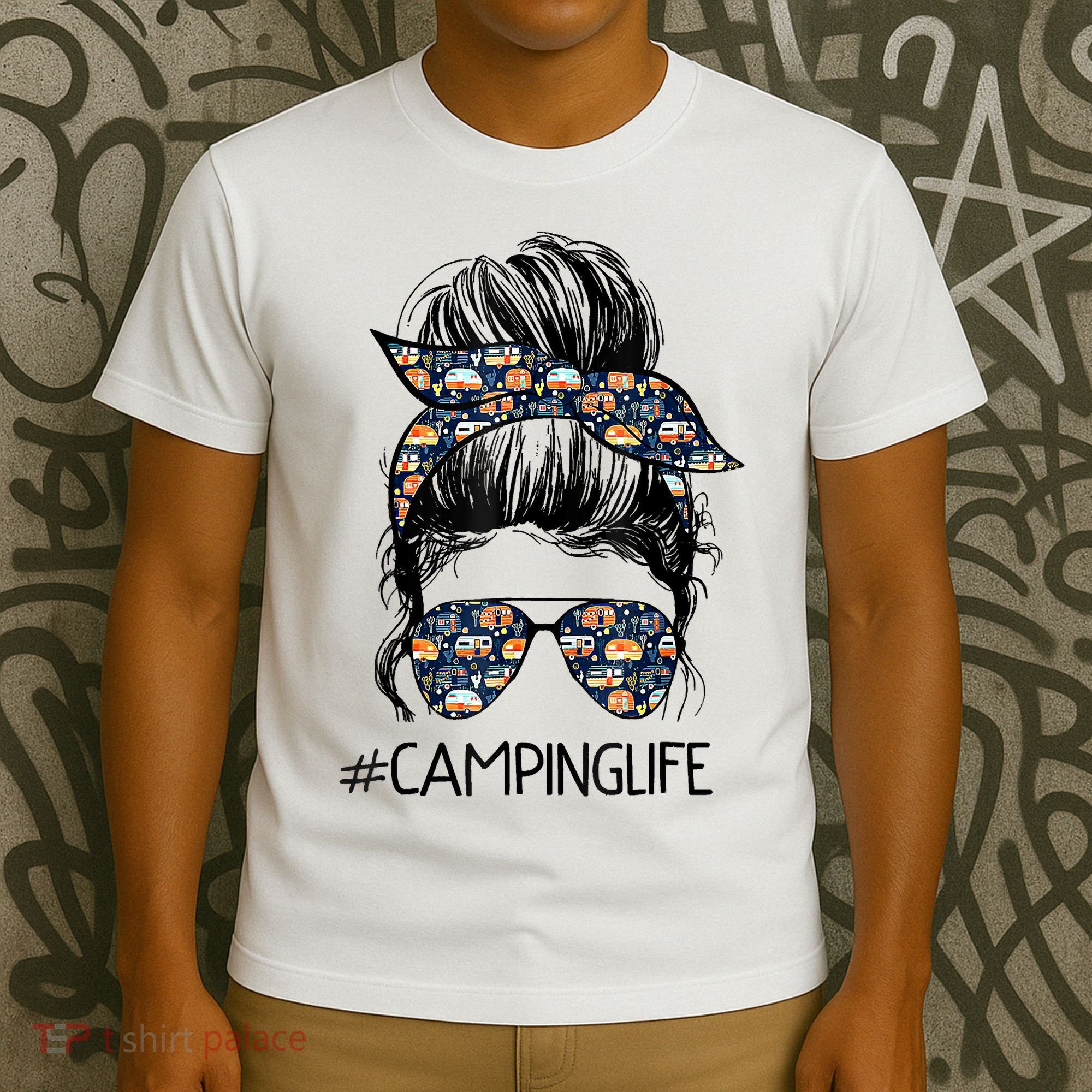 Camping Life Camping Lover Girl Outside T-Shirt