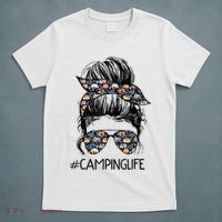 Camping Life Camping Lover Girl Outside T-Shirt thumb 5