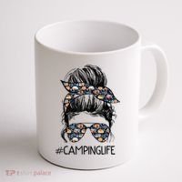 Camping Life Camping Lover Girl Outside Coffee Mug thumb 1