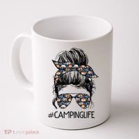 Camping Life Camping Lover Girl Outside Coffee Mug thumb 0