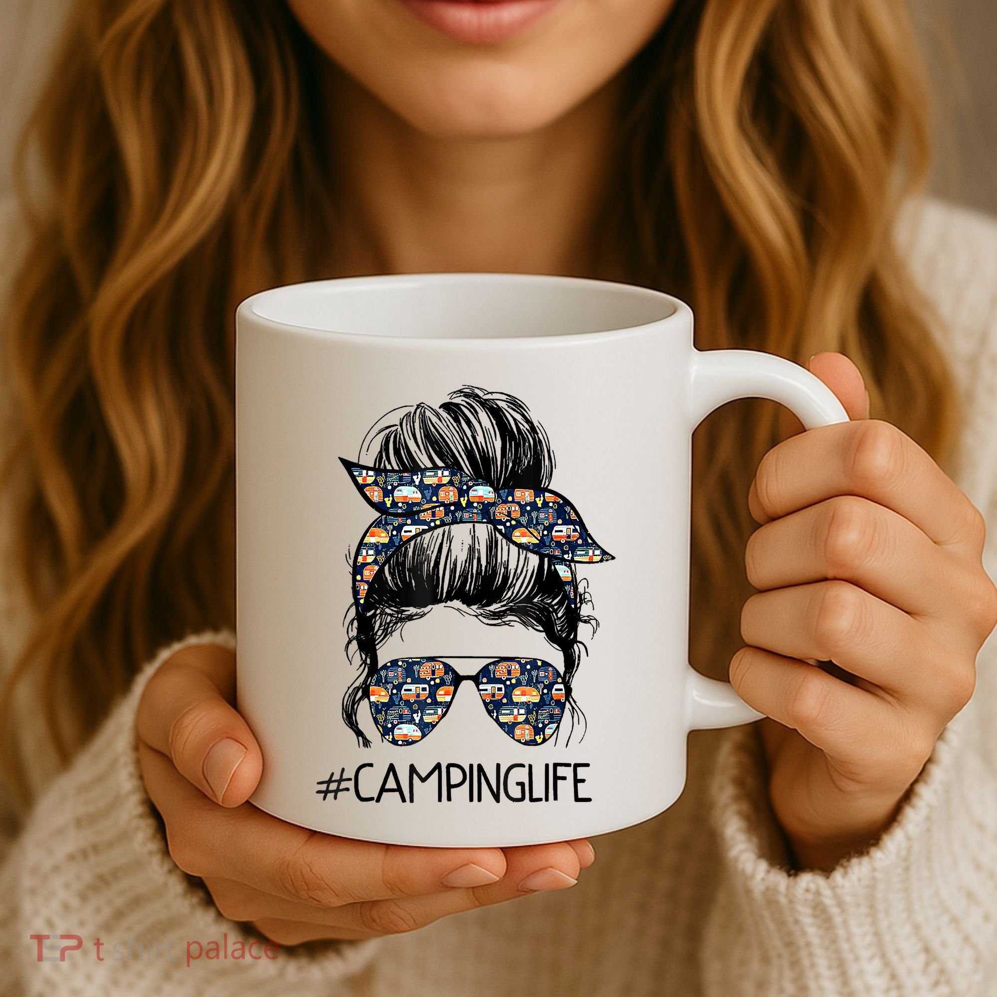 Camping Life Camping Lover Girl Outside Coffee Mug