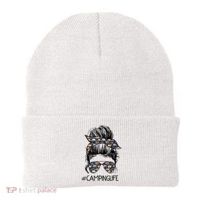 Camping Life Camping Lover Girl Outside Beanie