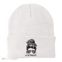 Camping Life Camping Lover Girl Outside Beanie thumb 0