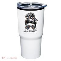 Camping Life Camping Lover Girl Outside Tumbler thumb 0