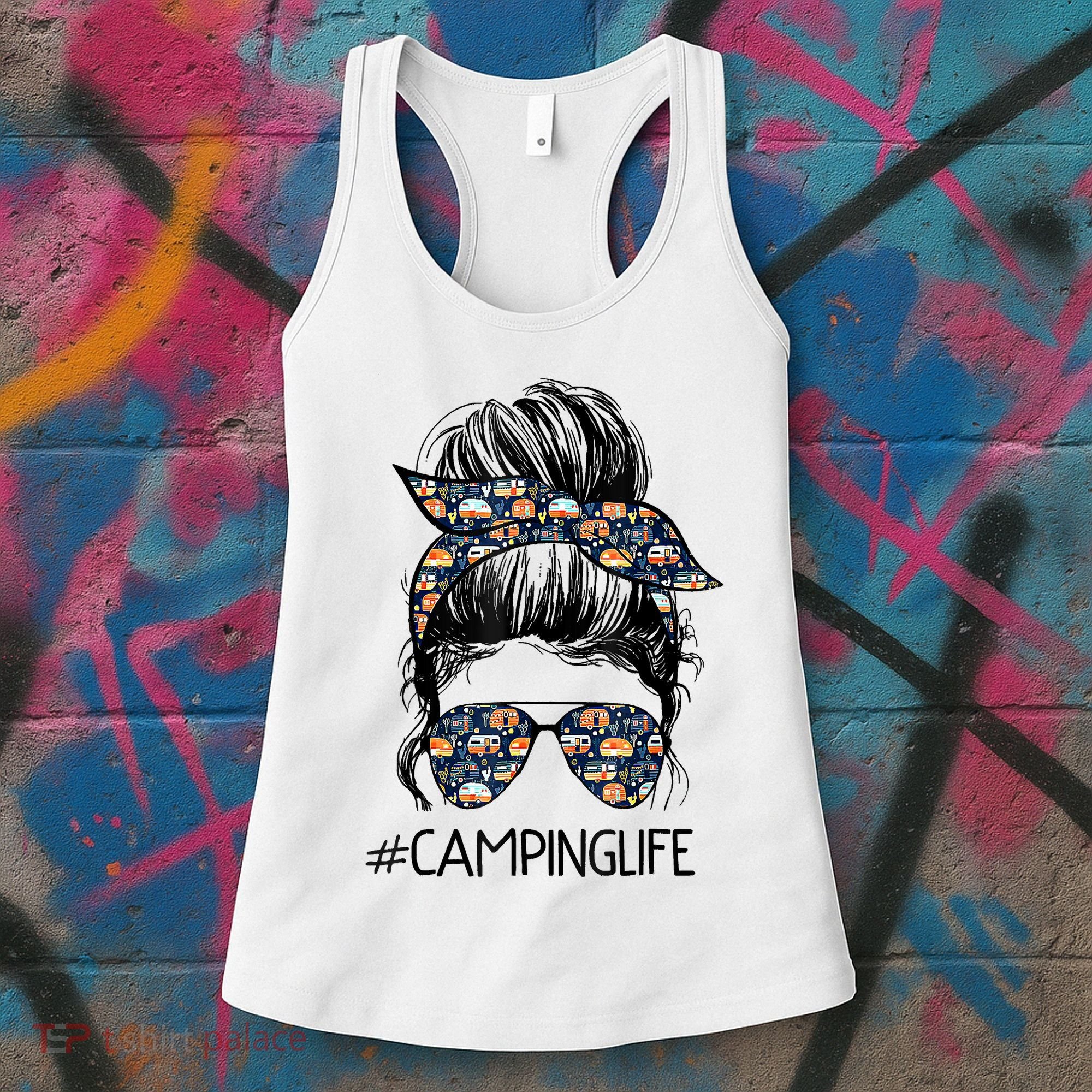 Camping Life Camping Lover Girl Outside Women's Tank Top