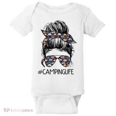 Camping Life Camping Lover Girl Outside Baby Bodysuit