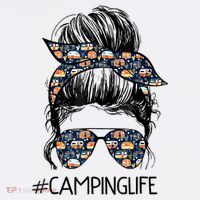 Camping Life Camping Lover Girl Outside Baby Bodysuit thumb 2