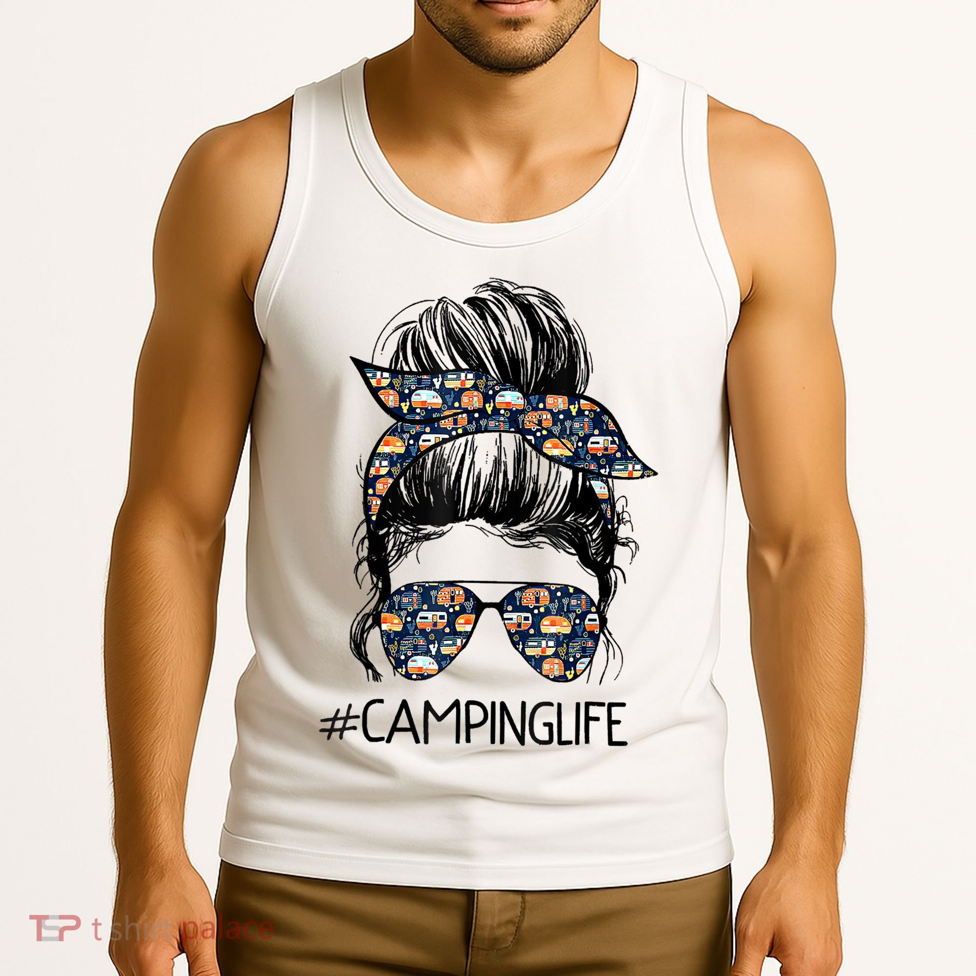 Camping Life Camping Lover Girl Outside Tank Top