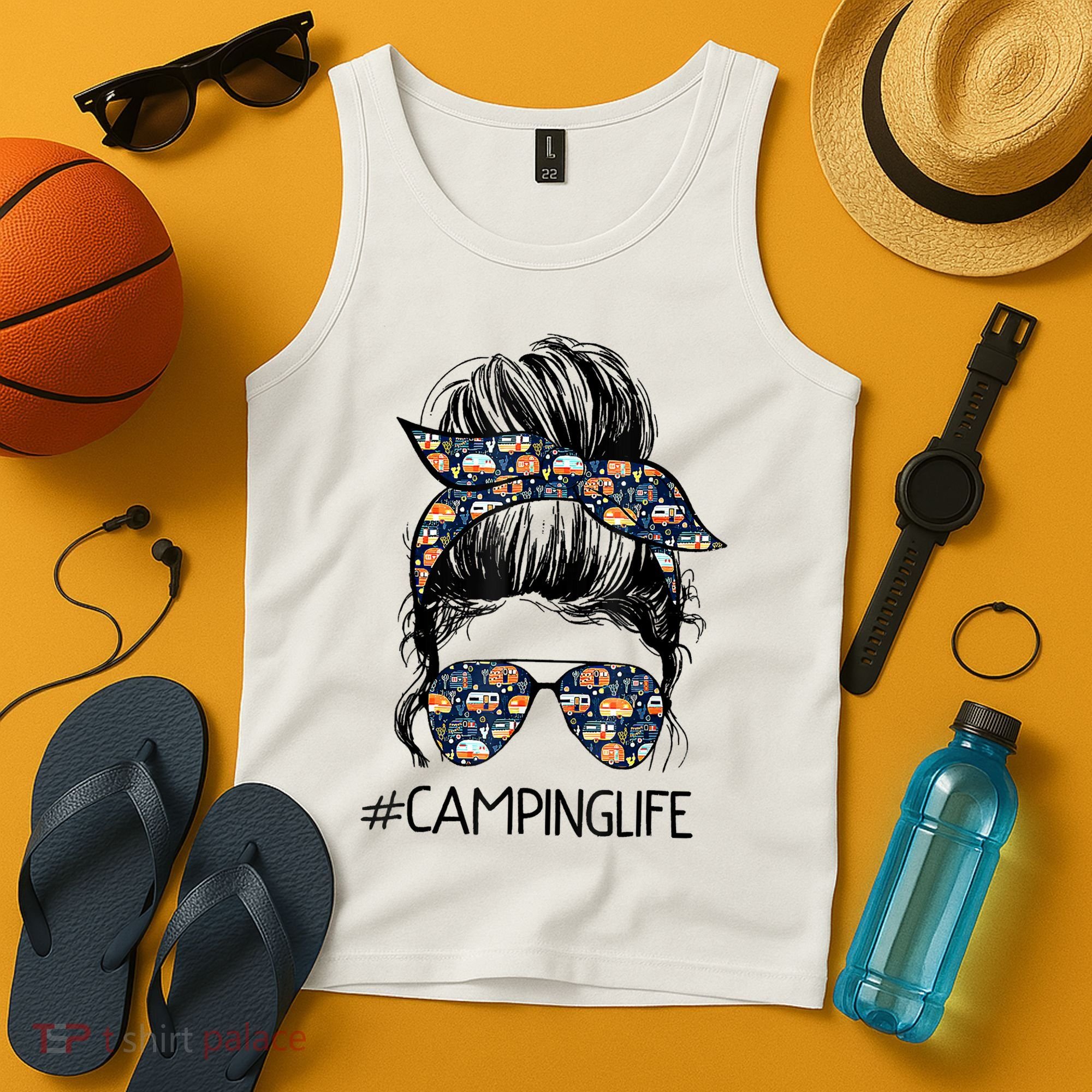 Camping Life Camping Lover Girl Outside Tank Top