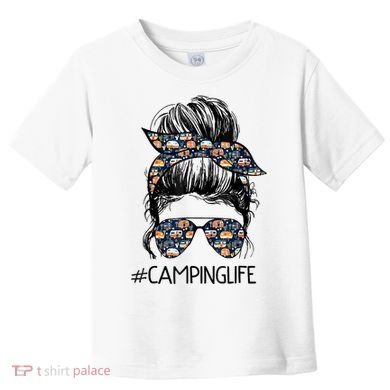 Camping Life Camping Lover Girl Outside Toddler T-Shirt