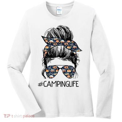 Camping Life Camping Lover Girl Outside Women's Long Sleeve Shirt
