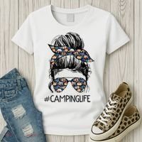 Camping Life Camping Lover Girl Outside Women's T-Shirt thumb 3