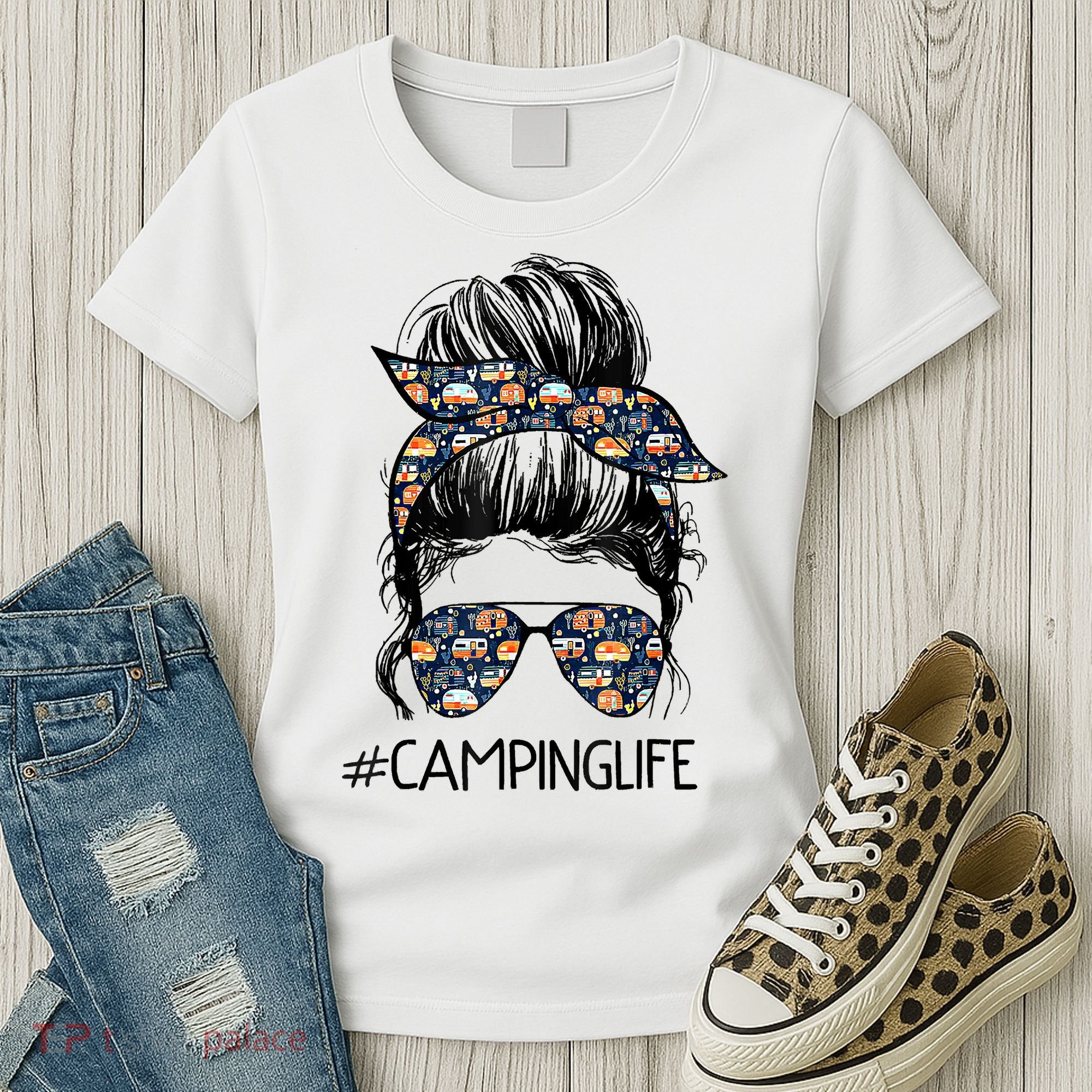 Camping Life Camping Lover Girl Outside Women's T-Shirt