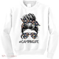 Camping Life Camping Lover Girl Outside Kids Sweatshirt thumb 0
