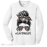 Camping Life Camping Lover Girl Outside Kids Long Sleeve Shirt thumb 0