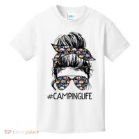 Camping Life Camping Lover Girl Outside Kids T-Shirt thumb 0
