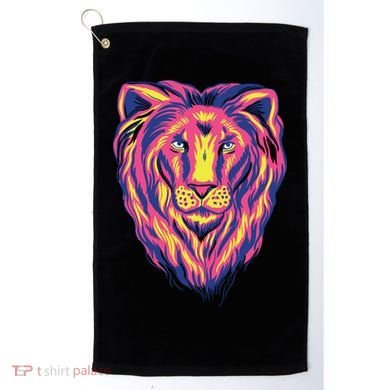 Colorful Lion Golf Towel