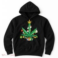 Cannabis Leaf Christmas Tree Hoodie thumb 0
