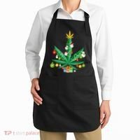 Cannabis Leaf Christmas Tree Apron thumb 2