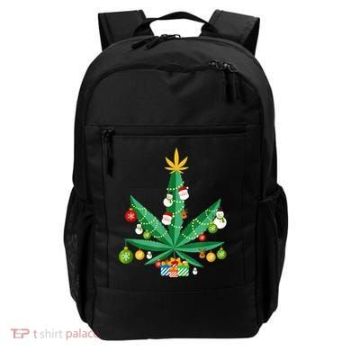 Cannabis Leaf Christmas Tree Backpack