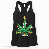 Cannabis Leaf Christmas Tree Women's Tank Top thumb 0