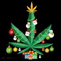 Cannabis Leaf Christmas Tree Visor thumb 3