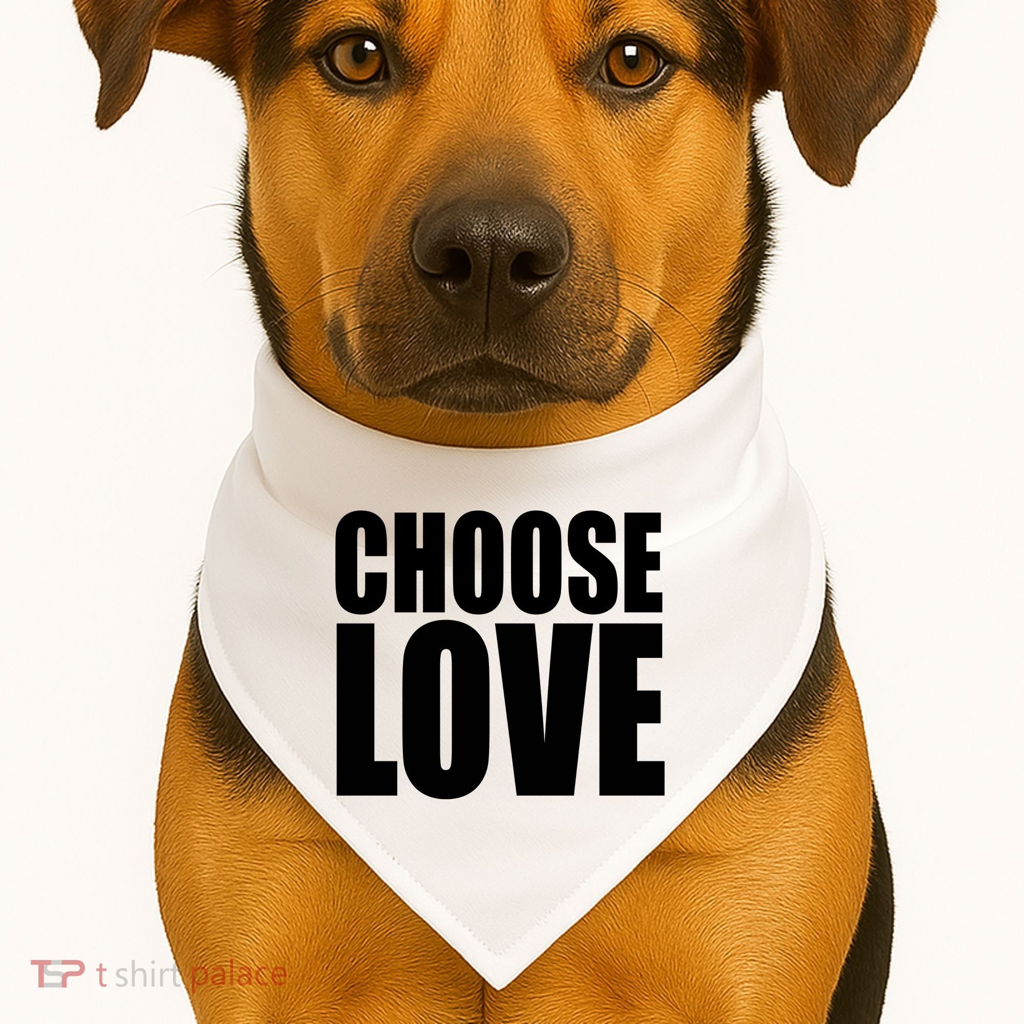 Choose Love USA-Made Doggie Bandana