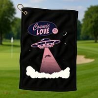 Cosmic Love Golf Towel thumb 1