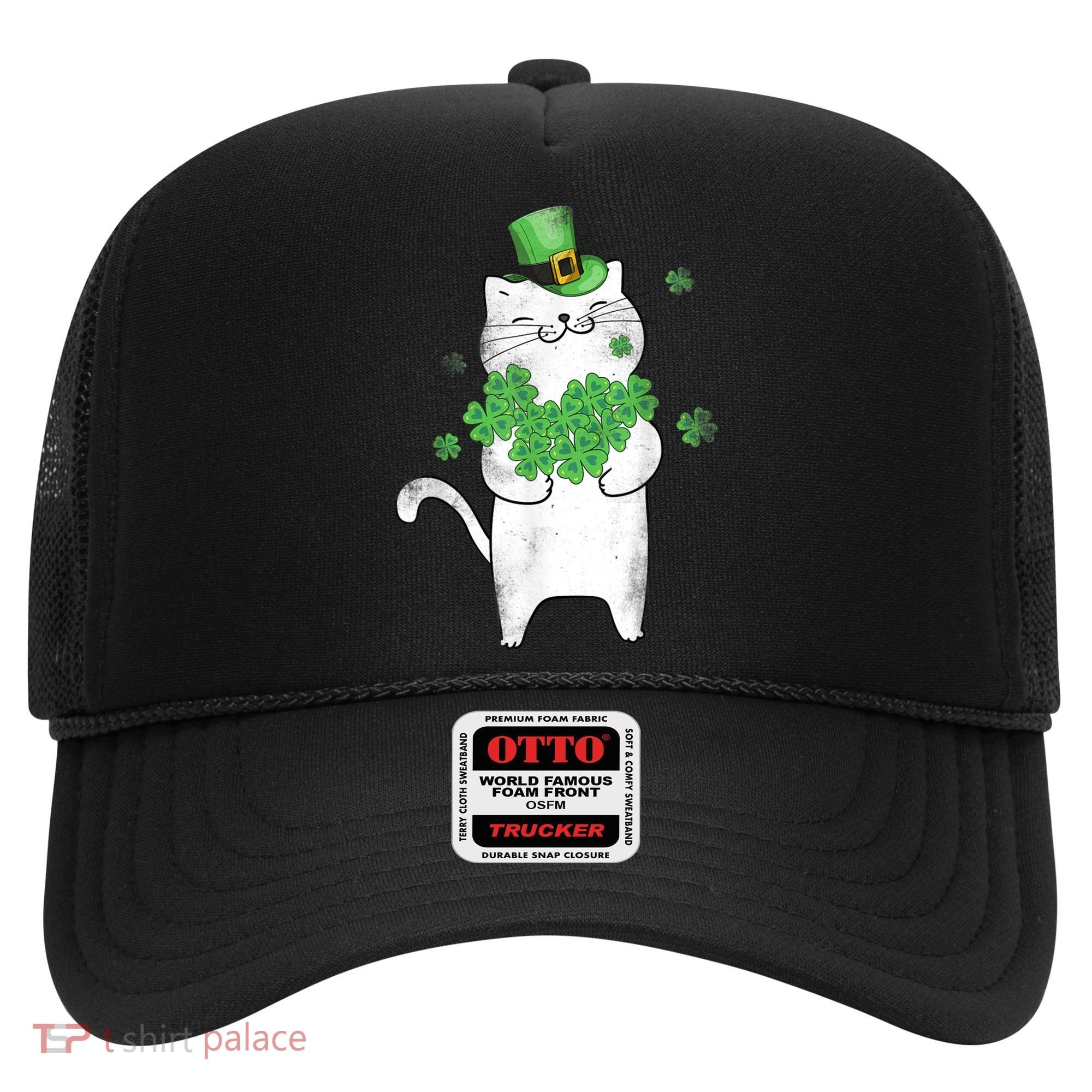 Cat Leprechaun Cat Lover Shamrock St Patrick's Day Gift Hat
