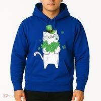 Cat Leprechaun Cat Lover Shamrock St Patrick's Day Gift Hoodie thumb 2