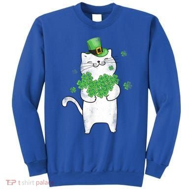 Cat Leprechaun Cat Lover Shamrock St Patrick's Day Gift Sweatshirt