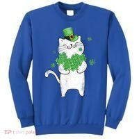 Cat Leprechaun Cat Lover Shamrock St Patrick's Day Gift Sweatshirt thumb 0