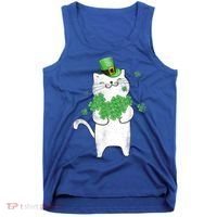 Cat Leprechaun Cat Lover Shamrock St Patrick's Day Gift Tank Top thumb 0