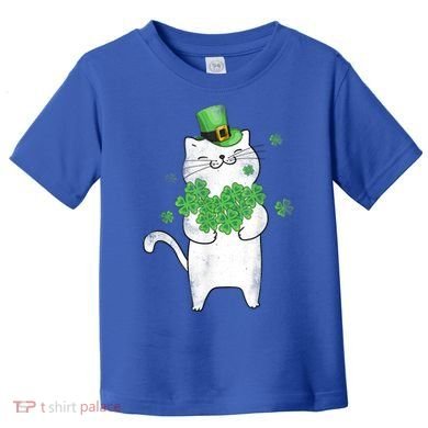 Cat Leprechaun Cat Lover Shamrock St Patrick's Day Gift Toddler T-Shirt