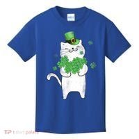 Cat Leprechaun Cat Lover Shamrock St Patrick's Day Gift Kids T-Shirt thumb 0