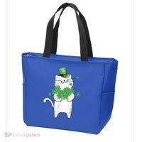 Cat Leprechaun Cat Lover Shamrock St Patrick's Day Gift Tote Bag thumb 3