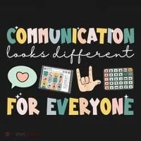 Communication Looks Different For Everyone Autism Awareness Doggie Tank thumb 4