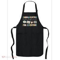 Communication Looks Different For Everyone Autism Awareness Apron thumb 0