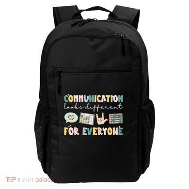 Communication Looks Different For Everyone Autism Awareness Backpack