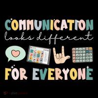 Communication Looks Different For Everyone Autism Awareness Bucket Hat thumb 4