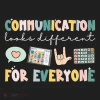 Communication Looks Different For Everyone Autism Awareness Beanie thumb 2